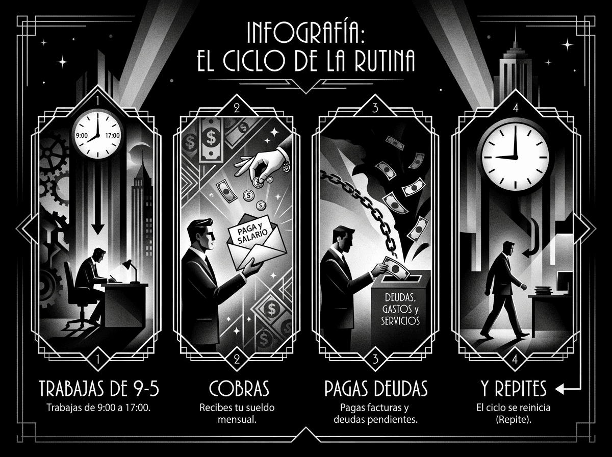 Infografía: El Ciclo de la Rutina